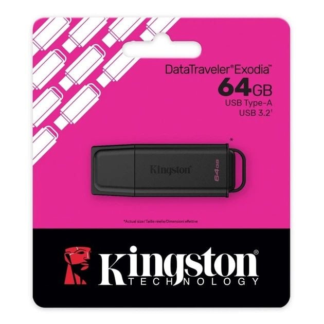 Флеш USB KINGSTON USB 3.2 DT Exodia G2 64GB Black | Фото 2