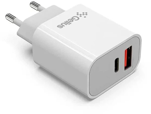 Мережевий зарядний пристрій Gelius Merge GP-HC060 GAN USB+Type-C 35W (QC/PD/PPS) White | Фото 2