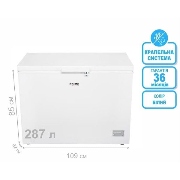 Морозильна скриня PRIME Technics CS 30143 E | Фото 3