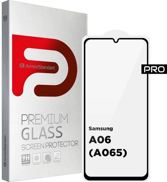 Защитное стекло ArmorStandart Pro для Samsung A06 (A065) Black (ARM80170) | Фото 2