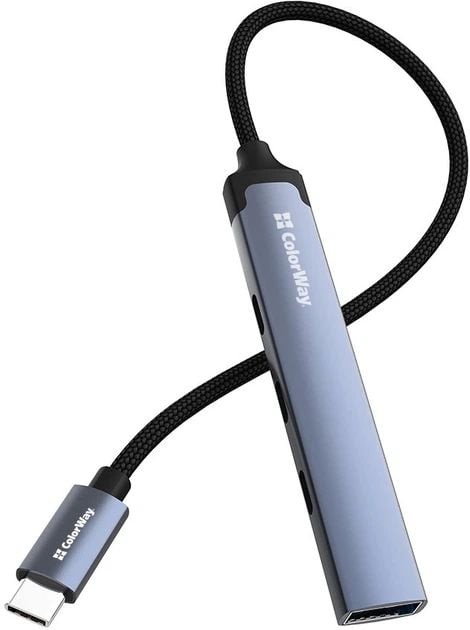 Хаб ColorWay USB-A/USB-C 4-в-1 USB2.0х2/USB3.0/USB-C2.0 | Фото 2