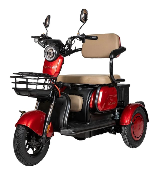 Электроскутер Atlas Elegant Trike Red | Фото 3