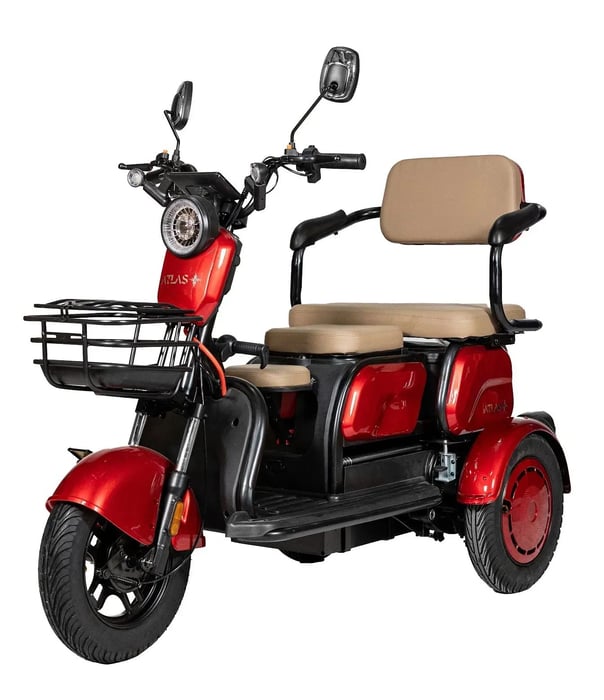 Электроскутер Atlas Elegant Trike Red | Фото 2
