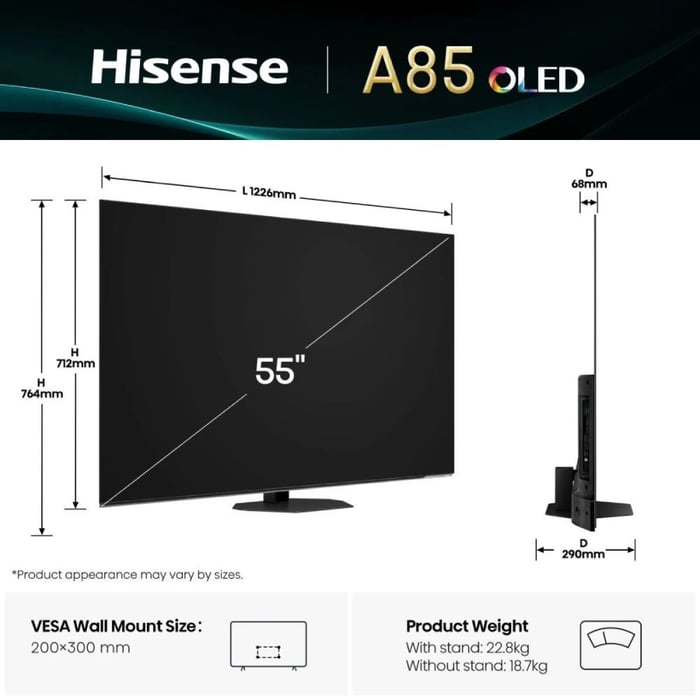 Телевизор Hisense 55A85Q | Фото 3