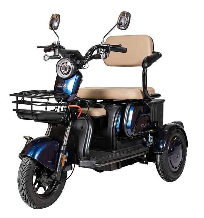 Электроскутер Atlas Elegant Trike 800W Cyan Blue | Фото 3
