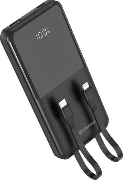 Аккумулятор ColorWay 10 000 mAh DigiPower (USB QC4.0 + USB-C PD22.5W) Black | Фото 3