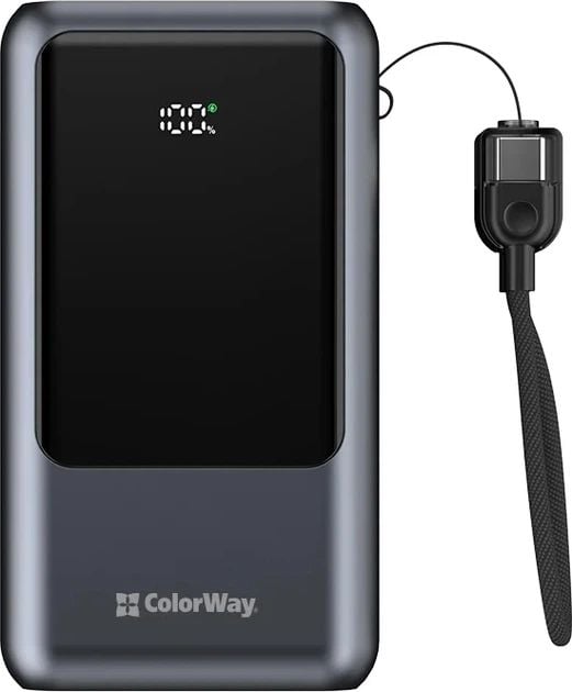 Аккумулятор ColorWay 20000 mAh Urban (USB QC4.0 + USB-C PD22.5W) Gray | Фото 2