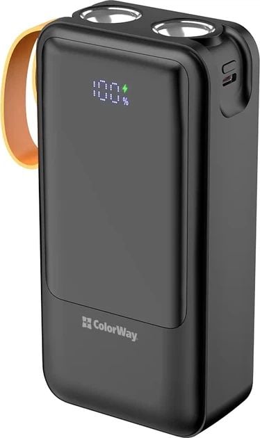 Аккумулятор ColorWay 30000 mAh PowerHub (USB QC4.0 + USB-C PD22.5W) Black | Фото 2