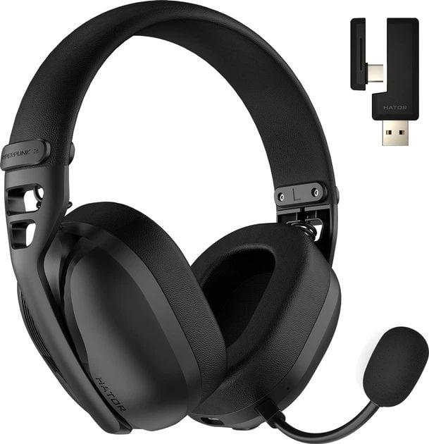 Наушники Игровые Hator HYPERPUNK 3 Hi-Res (ESH15) wireless black | Фото 2