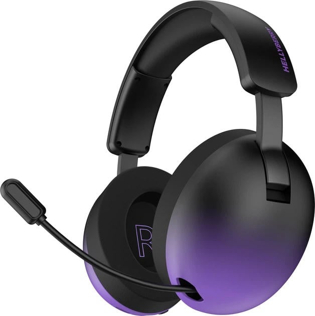Наушники Игровые Hator Hellyberry HH30 PRO wireless (HH30_PRO_wireless_BV) black-violet gradient | Фото 2
