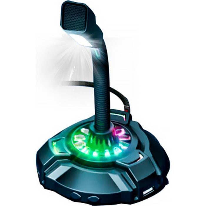 Мікрофон для ПК DHP-1100C RGB backlit 3.5мм+USB Black (DHP-1100C) | Фото 3