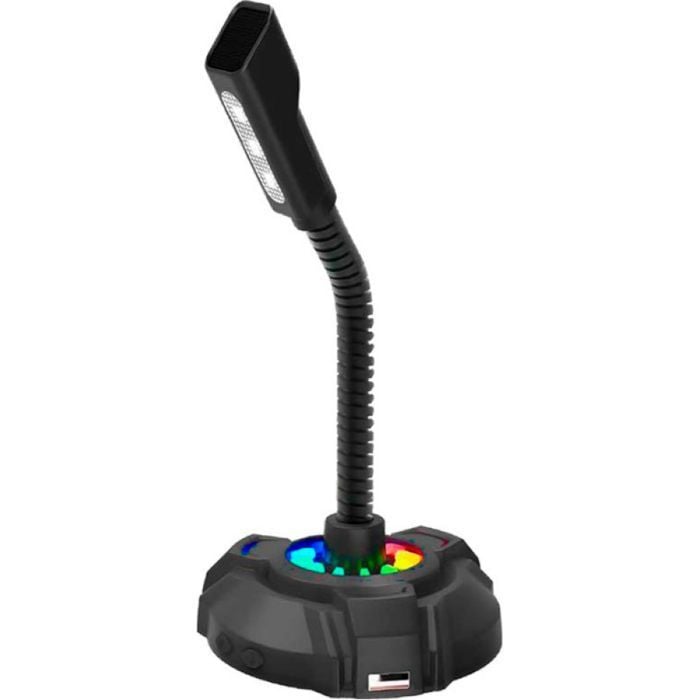 Мікрофон для ПК DHP-1100C RGB backlit 3.5мм+USB Black (DHP-1100C) | Фото 2