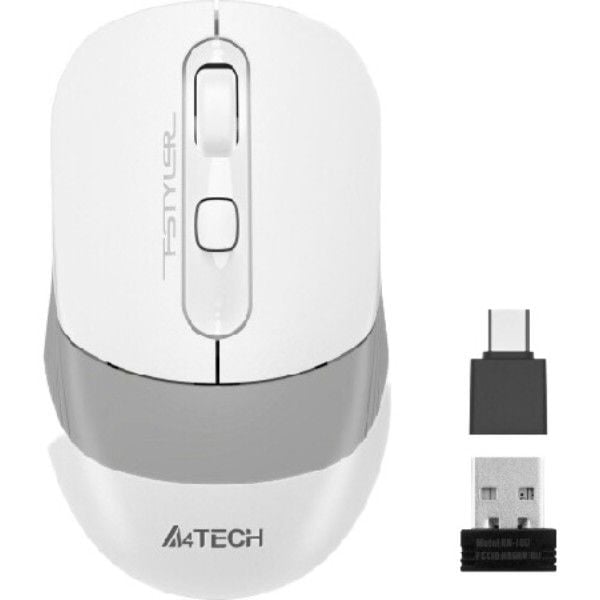 Мышь A4Tech Fstyler FG10CS Air2 (Grayish White)USB белый+серый | Фото 2