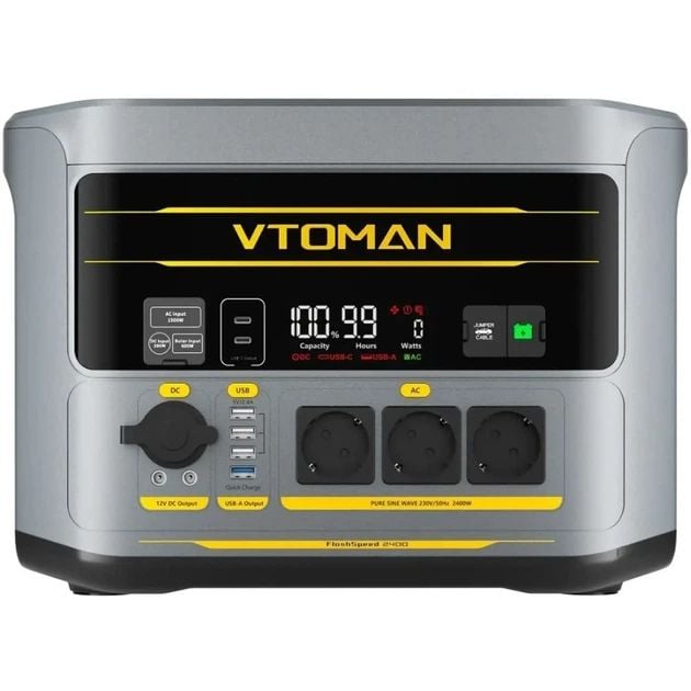 Зарядна станція Vtoman FlashSpeed 2400 2400W 1408Wh LiFePO4 (FlashSpeed 2400) | Фото 2