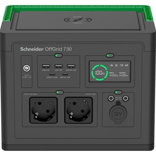 Зарядная станция Schneider Electric 700, 738Wh (PPS730-GR) | Фото 2