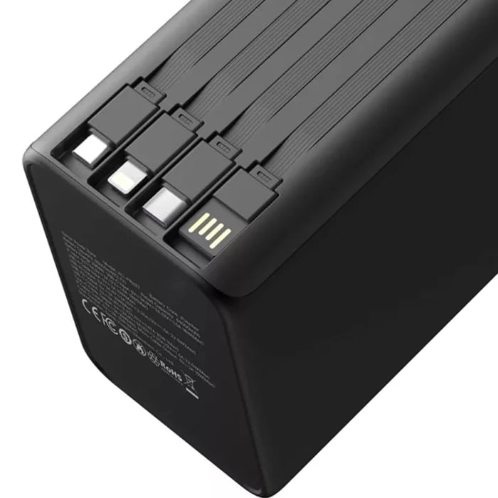 Повербанки (аккумуляторы) Hoco 80000mAh, PD/20W, QC/22,5W, Lamp, black (XO-PR287-BK) | Фото 3