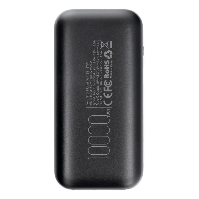 Повербанки (акумулятори) VEGER S10 PD QC3.0 20W 10000mAh Black (W1135) | Фото 3