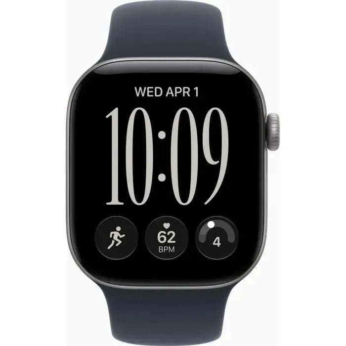 Смарт-часы Apple Watch Series 12 GPS 42mm Space Grey Aluminium Case with Navy Blue Sport S/M | Фото 3